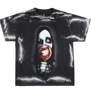 Marilyn Manson Splatter Tie Dye T-shirt Black New